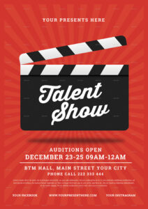 sample talent show flyer talent show poster template excel