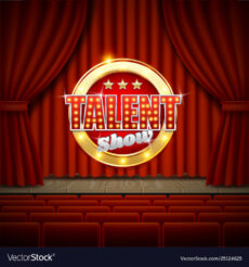 talent show poster template realistic royalty free vector talent show poster template example