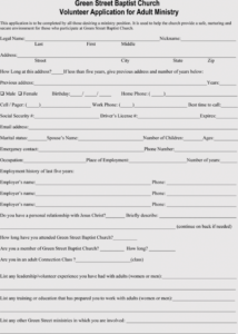 blank volunteer application form templates  download free school volunteer form template sample
