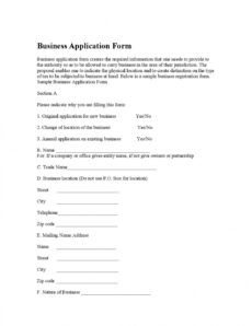 business application formbest sample forms  issuu partnership application form template word