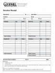 Editable 40 Donation Receipt Templates & Letters Goodwill ...