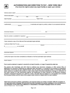 editable direction to pay form  fill out and sign printable pdf template  signnow repair authorization form template