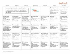 editable family friendly april monthly menu plan  your kid's table monthly food menu template excel