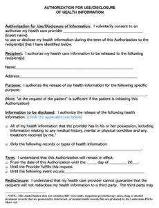 editable free medical records release authorization forms hipaa medical records authorization form template example