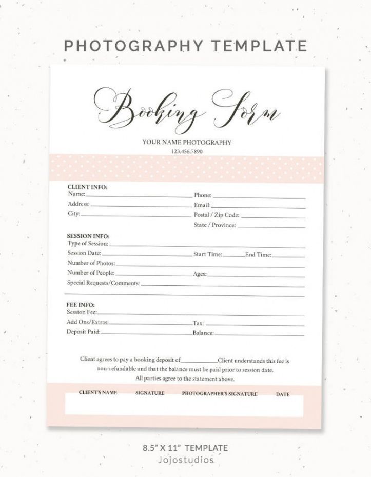 editable photography booking form client booking form photoshop template for  photographers booking form photography contract sign up form bf001 party booking form template