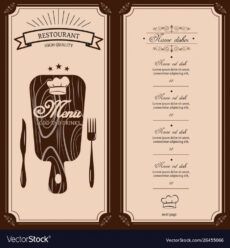 editable restaurant menu template menu brochure royalty free vector bar and grill menu template excel