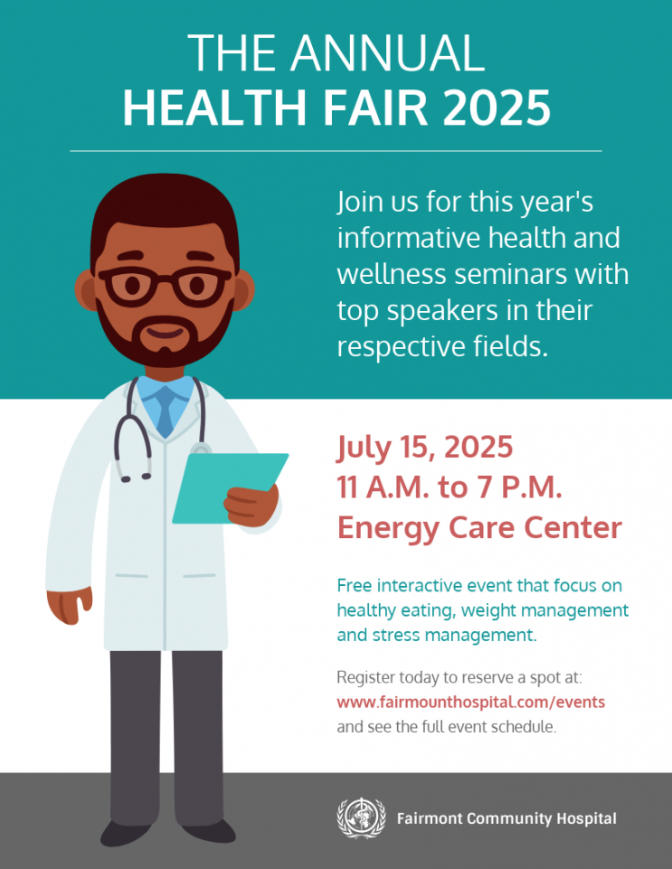 editable simple healthcare event flyer template health fair poster template