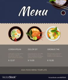 editable thai food menu template design royalty free vector image thai restaurant menu template pdf