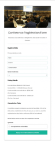 free conference registration form companies &amp;amp; organizations meeting registration form template excel