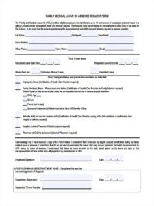 free free 31 leave request forms in pdf  ms word  excel medical leave of absence form template