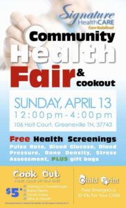 health fair flyer template free ~ addictionary health fair poster template