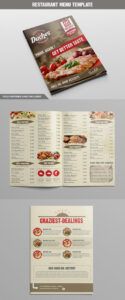 printable 27 plantillas para menú de restaurante con diseños creativos bar and grill menu template pdf