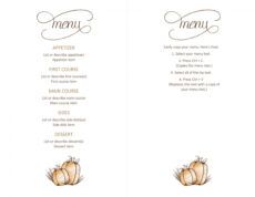 printable 35 awesome thanksgiving menu templates ᐅ templatelab thanksgiving day menu template example