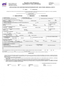 printable dti application form  fill out and sign printable pdf template  signnow partnership application form template word