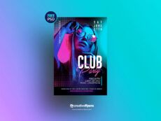 printable free psd flyer template for night club on behance nightclub poster template excel