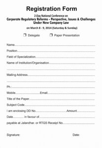 registration form template word ~ addictionary meeting registration form template excel