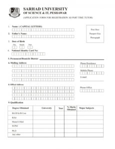 tutor registration form tutoring registration form template sample