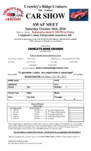 8 car show registration form templates  word excel samples trade show registration form template