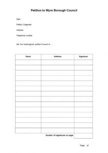 free 30 petition templates  how to write petition guide petition signature form template example