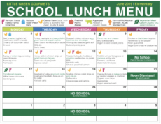 free elementary  pine street school nyc  international school elementary school lunch menu template doc