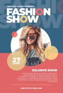 free fashion show flyer template to print  creative flyers fashion show poster template doc