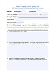 free free 8 promotion request forms in pdf  ms word promotion request form template doc