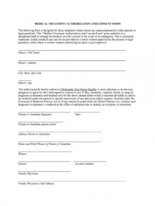 free medical consent form  fill out and sign printable pdf template  signnow babysitter medical consent form template doc