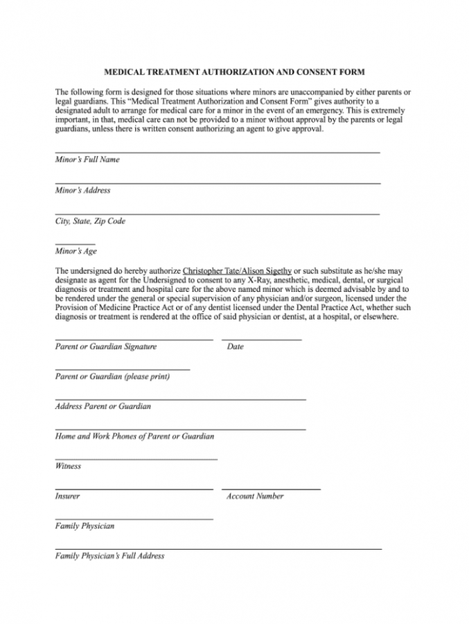 Free Medical Consent Form Fill Out And Sign Printable Pdf Template Signnow Babysitter Medical