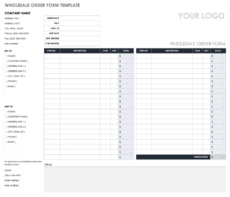 free order form templates  smartsheet product pre order form template doc