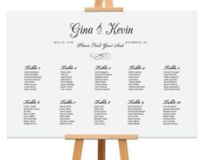 free rehearsal dinner seating chart wedding table assignment  etsy wedding table assignment poster template excel