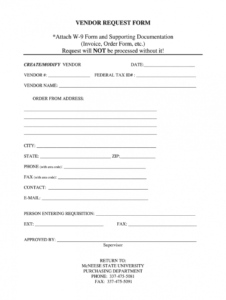 free vendor request form  fill out and sign printable pdf template  signnow new vendor request form template sample