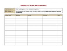 printable 30 petition templates  how to write petition guide petition signature form template