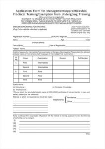 printable 9 apprenticeship application form templates  free word class application form template word