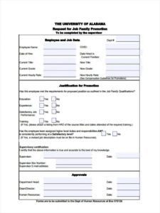 printable free 8 promotion request forms in pdf  ms word promotion request form template pdf