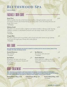 printable spa menu templates and designs from imenupro spa service menu template example
