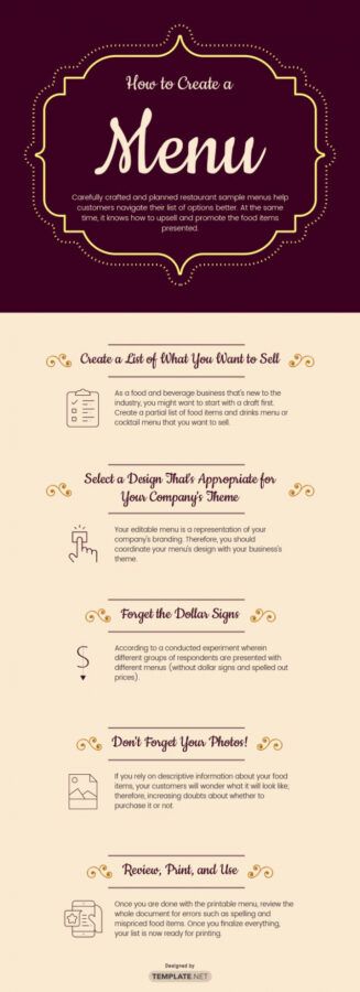 Sample 84 Free Menu Templates Pdf Word Doc Psd Indesign Elegant Menu ...