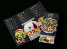 sample awesome pizza restaurant brochure template  mycreativeshop pizza shop menu template word