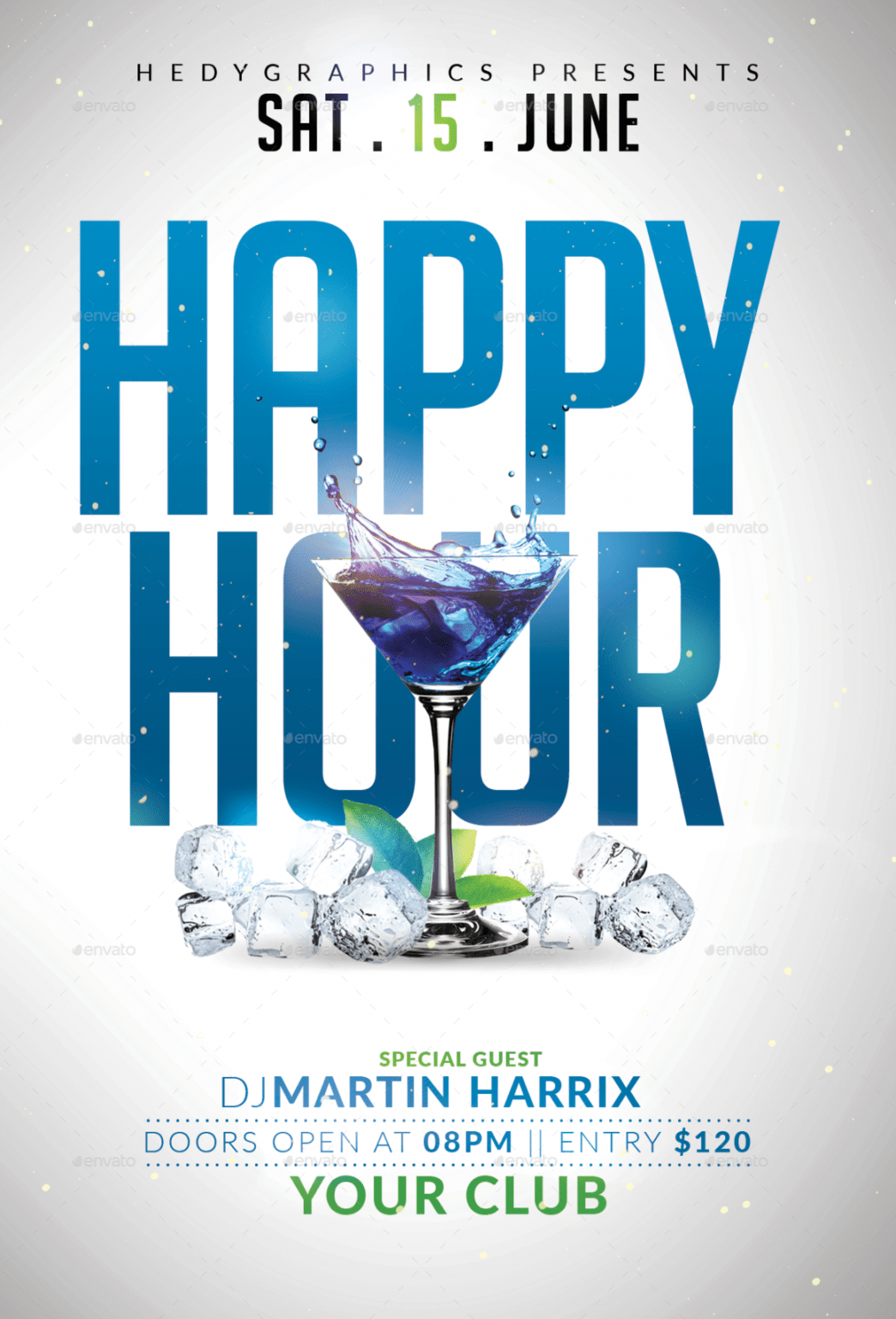 Happy Hour Menu Template