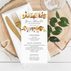 sample thanksgiving dinner menu template fall menu printable thanksgiving dinner menu template