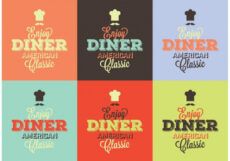 sample typographic 50s diner signs  download free vectors 50s diner menu template pdf