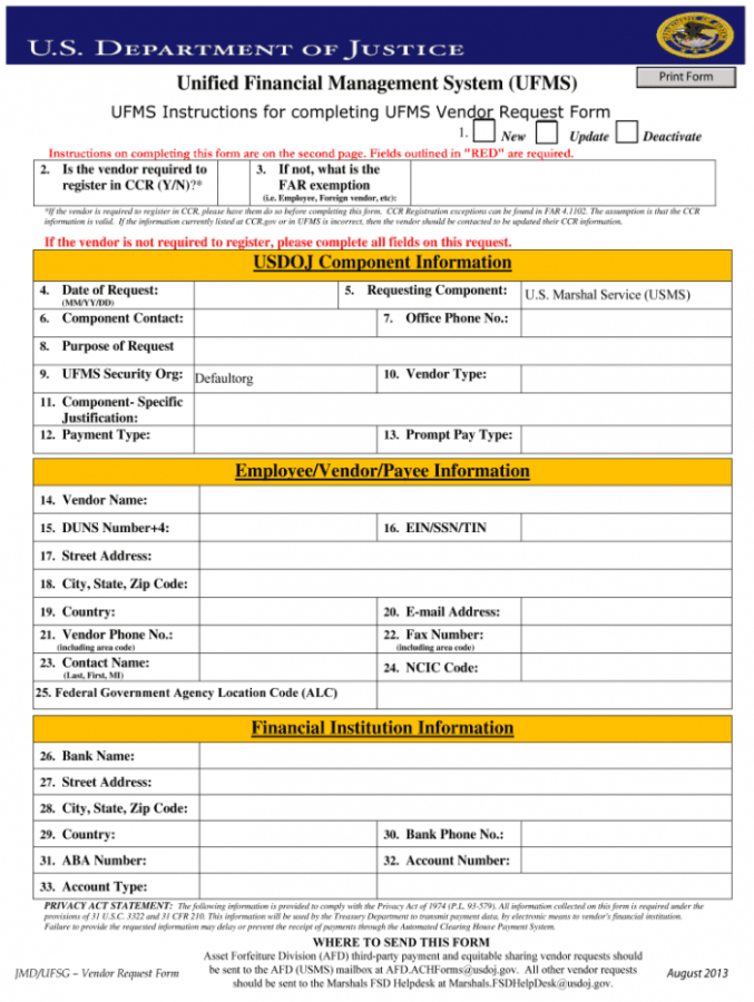 Sample Vendor Request Form Fill Out And Sign Printable Pdf Template ...