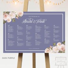 vintage blossoms wedding seating chart  wedding seating co wedding table assignment poster template