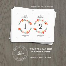 wedding table cards number ideas table assignment red  etsy wedding table assignment poster template excel