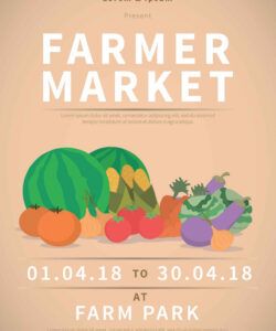 Best Farmers Market Poster Template Doc