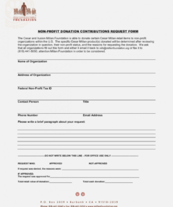 Fundraising Pledge Form Template