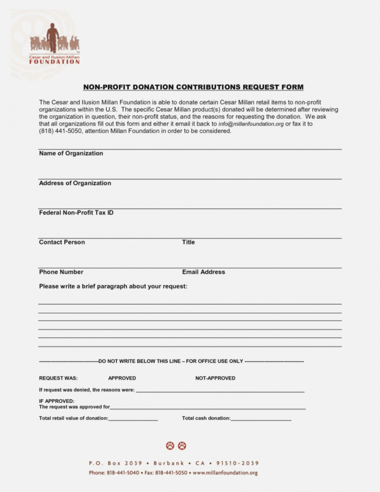 Best Fundraising Pledge Form Template Example | Minasinternational