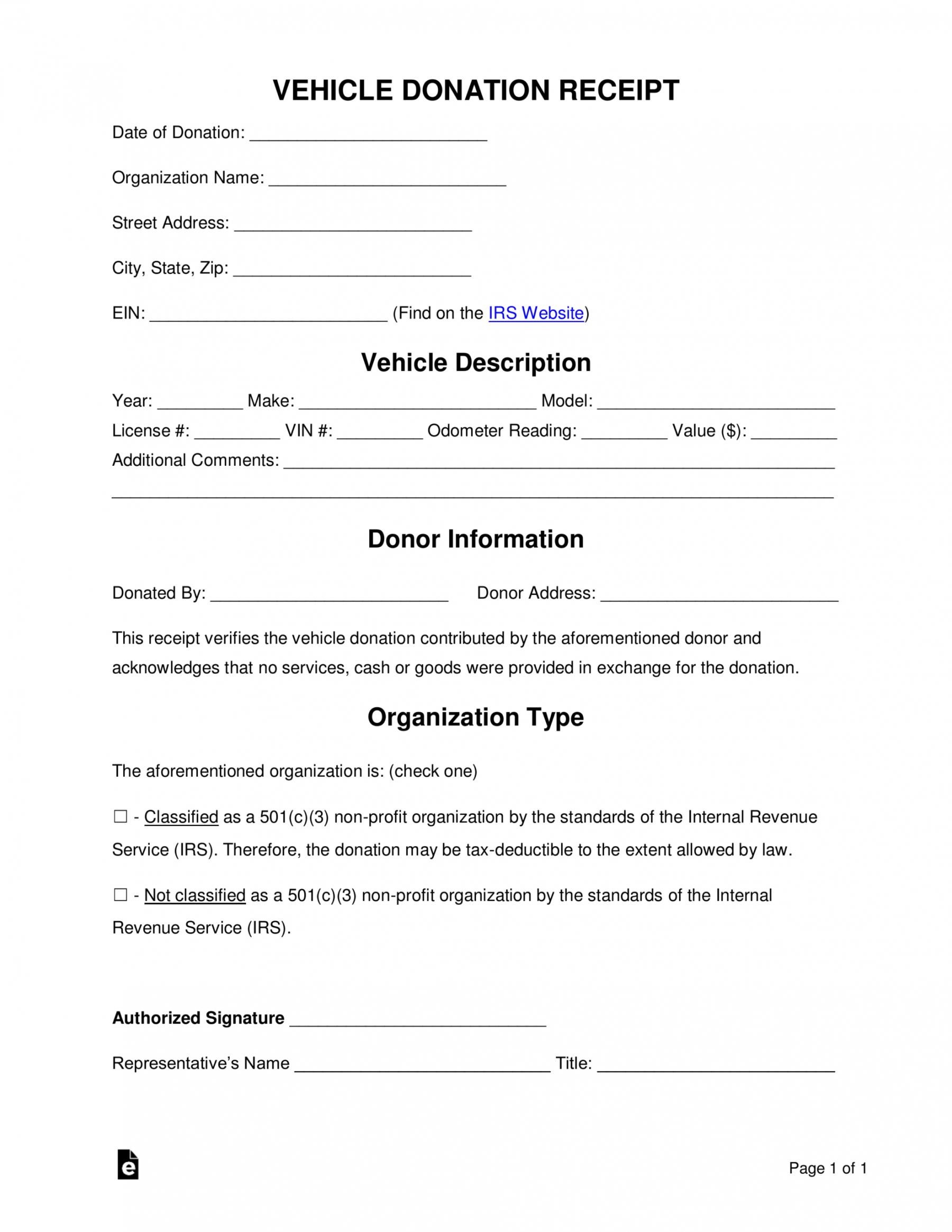 Best Non Profit Donation Form Template