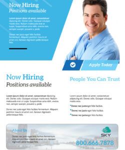 Best Now Hiring Poster Template Excel