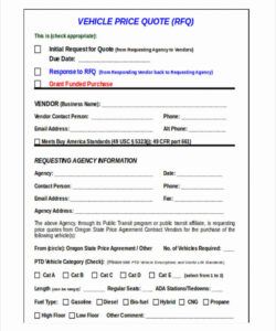 Best Parts Request Form Template Doc