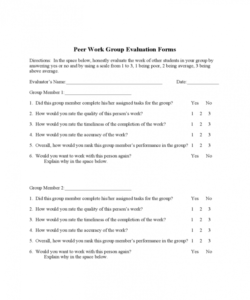 Best Peer Feedback Form Template Pdf Example